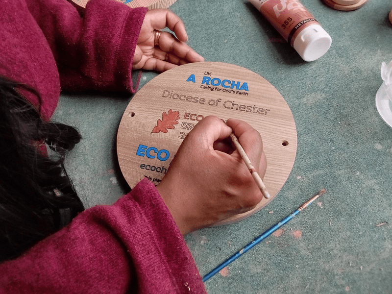 Eco Church Award - hand painting Eco Church Award - hand painting