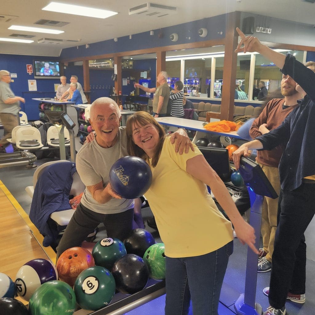 It was a fun evening when 15 GCP volunteers and 5 staff went 10-pin bowling recently. In fact the evening was considered ‘a roaring success’