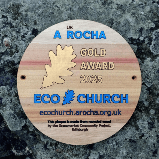 A Rocha Eco Church Bronze Gold 2025