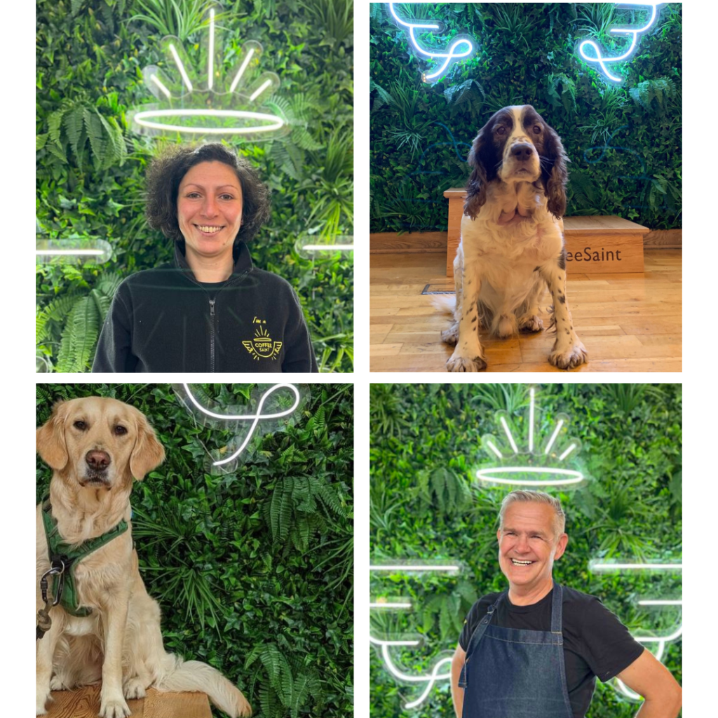 Meet our Coffee Saints and dogs