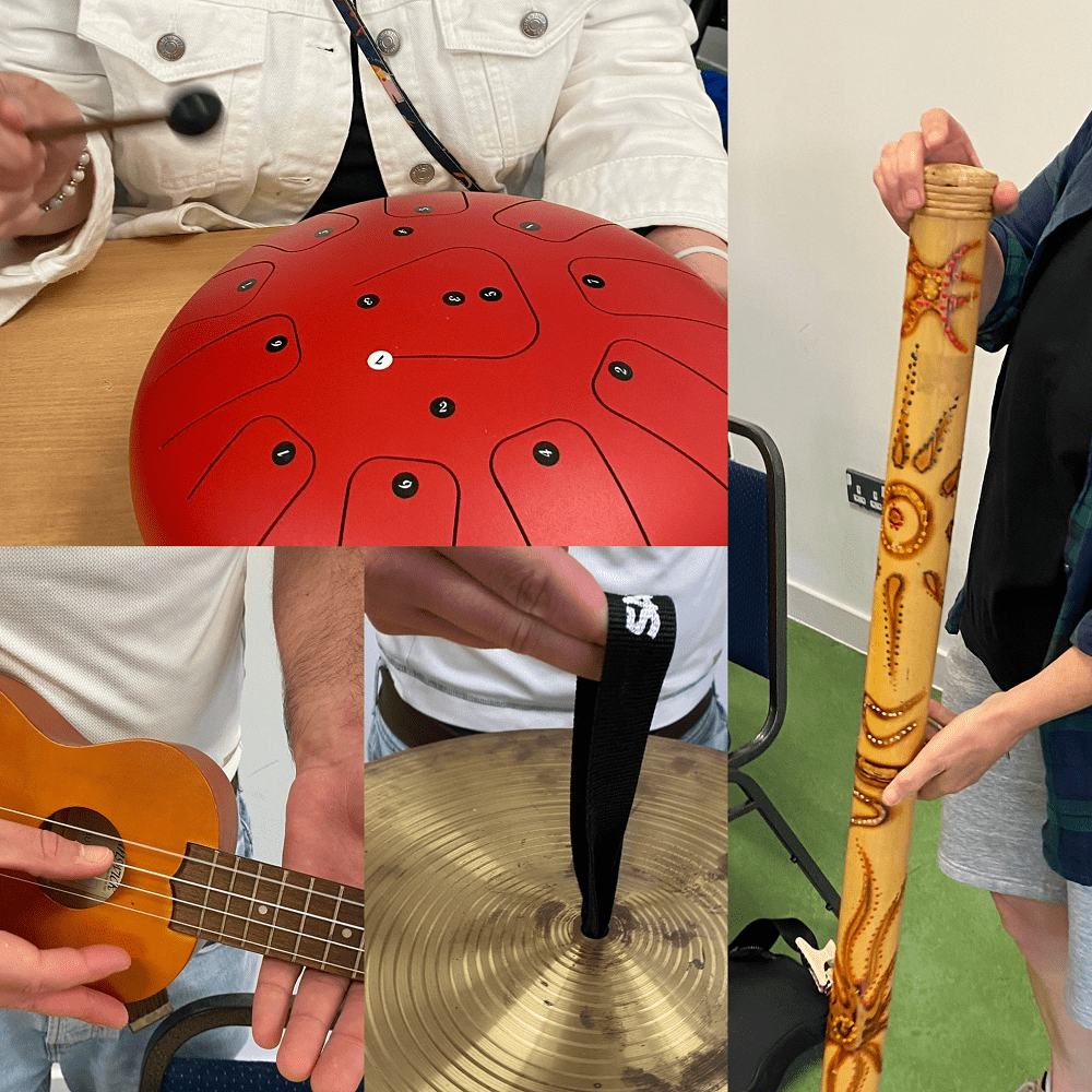 Instruments for Music for Health and Wellbeing at GCP